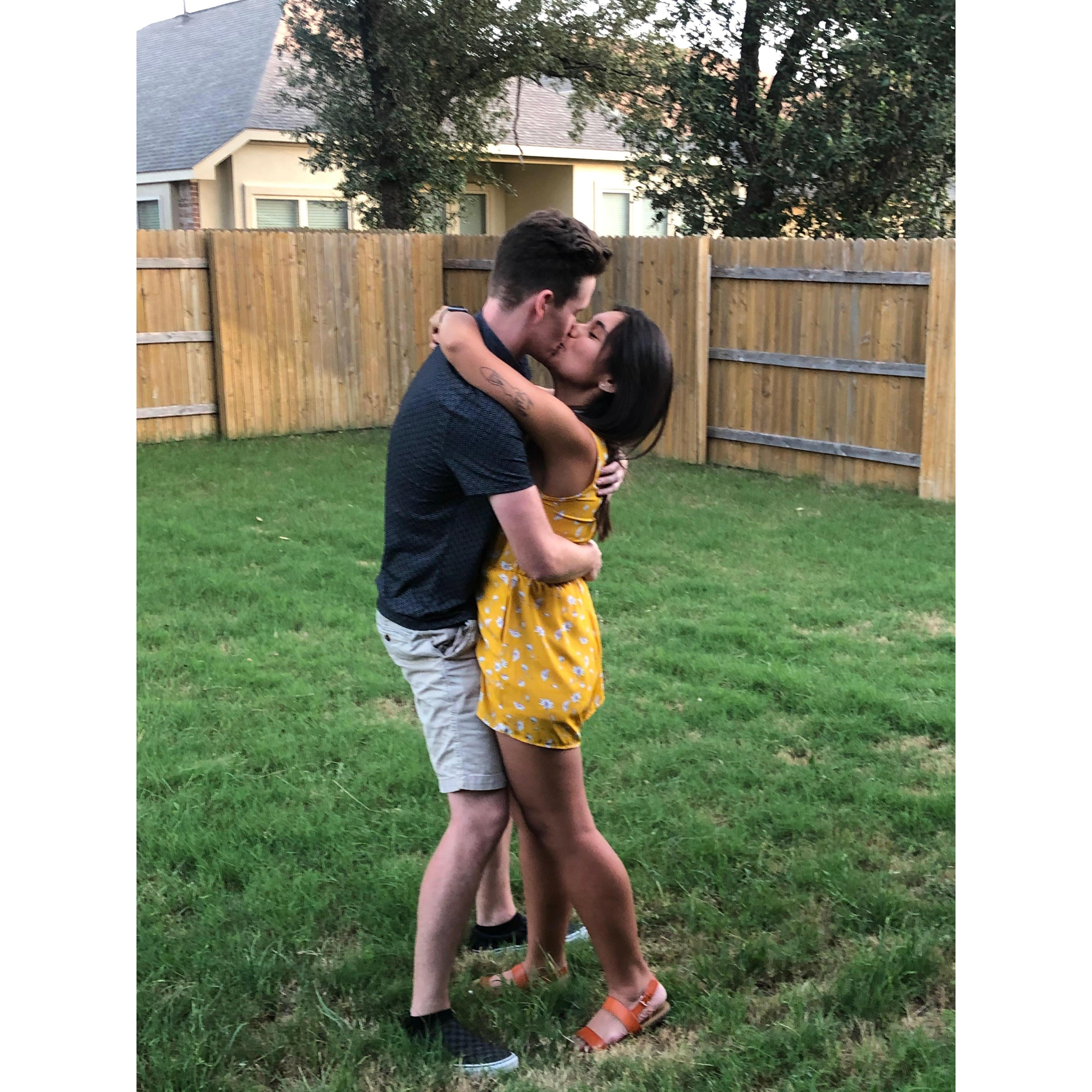 A pandemic happened, he decided he wanted to keep me around, and he asked me to be with him forever! June 12, 2020