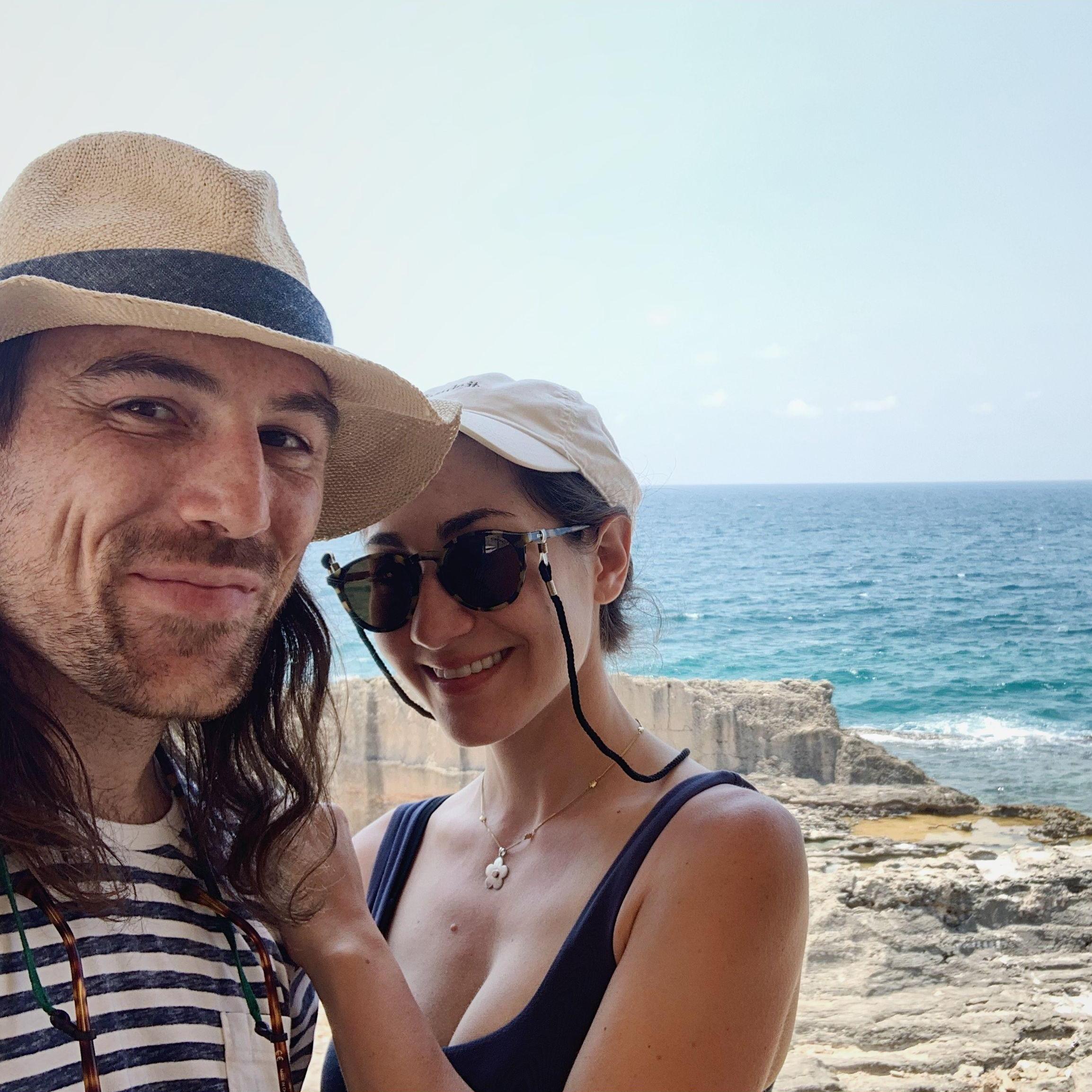 On the beach in Lebanon