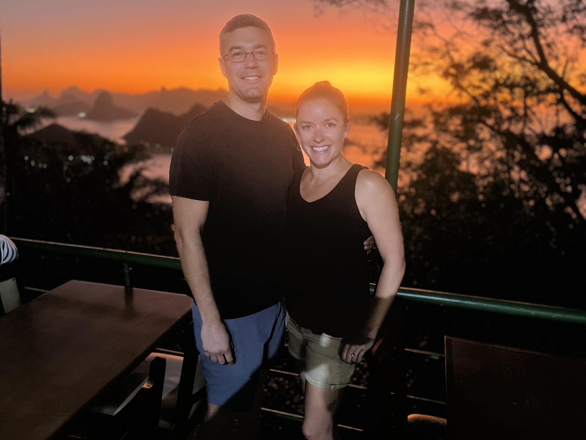 We were awed by one of the best sunsets ever while on our trip to Rio this summer.