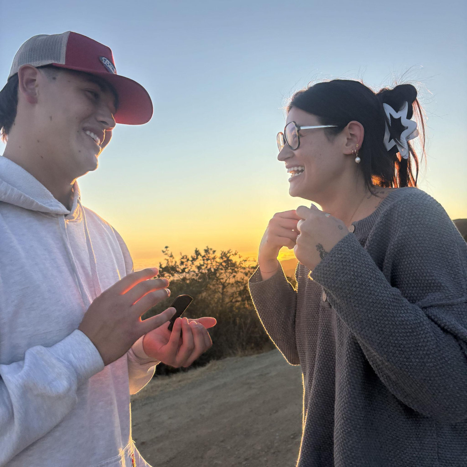 right after she said "I do!"