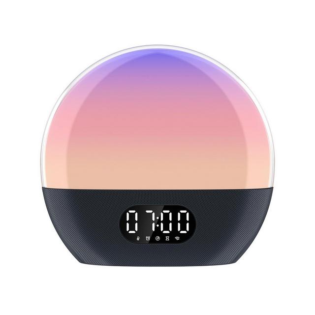 WiiM Wake-up Light All-in-One Sunrise Alarm Clock, Sound Machine, & Music Streamer