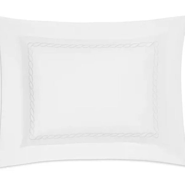 Matouk Classic Chain King Sham - White