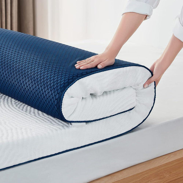LINSY LIVING King Memory Foam Mattress Topper, 3 inch Cooling Gel Memory Foam Mattress Toppers with Luxury Tencel Cover, High Density Foam Mattress Topper for Back Pain Relief