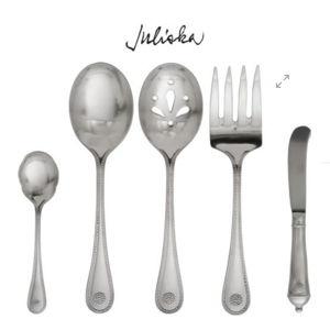 Juliska ~ Berry & Thread ~ Berry & Thread Hostess Set/5pc - Bright Satin, Texture