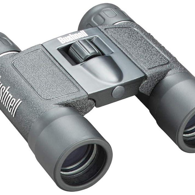 Bushnell Powerview 10x25 Compact Binoculars, High-Power Folding Roof Prism, Lightweight & Portable, Non-Slip Grip, Black - Ideal for Sports, Wildlife, and Outdoor Adventures
