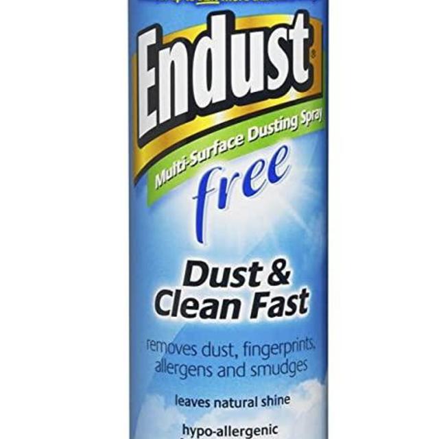 Endust Fragrance Free Hypo-Allergenic Dusting and Cleaning Spray, No Flavor, Hypo-Allergenic Fragrance Free, 10 Ounce (Pack of 1)