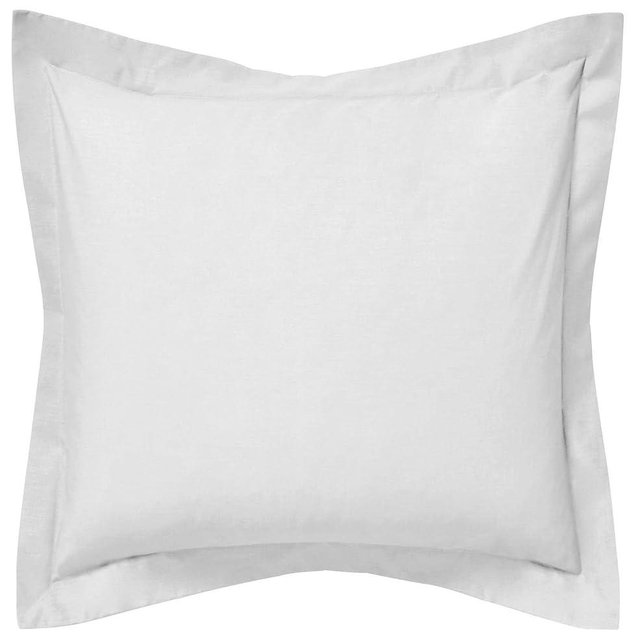 Saffron Large Decorative Cushion Cover with 2-Inch Flange, Pillowcase Cotton White Removable Cover, Insert not Included. 30x30 inch (76x76 cm) 30x30 Inch Envelope Closure, Fits 30x30 Pillow Insert