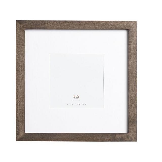 Wood Gallery Single Opening Frame, 5 x 5 - Charcoal