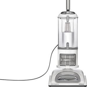 Shark Upright Vacuum, Navigator Lift-Away with Swivel Steering, HEPA Filter, XL Dust Cup, Pet Power, Dusting Brush, and Crevice Tool, Perfect for Pet Hair, White/Silver, NV356E