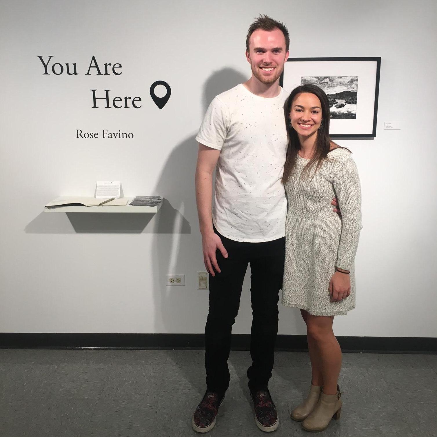 Rose’s senior art show at Wheaton College in the spring of 2019.