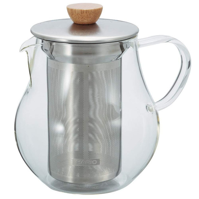 Hario Glass Tea Pitcher with Stainless Steel Filter, 700ml