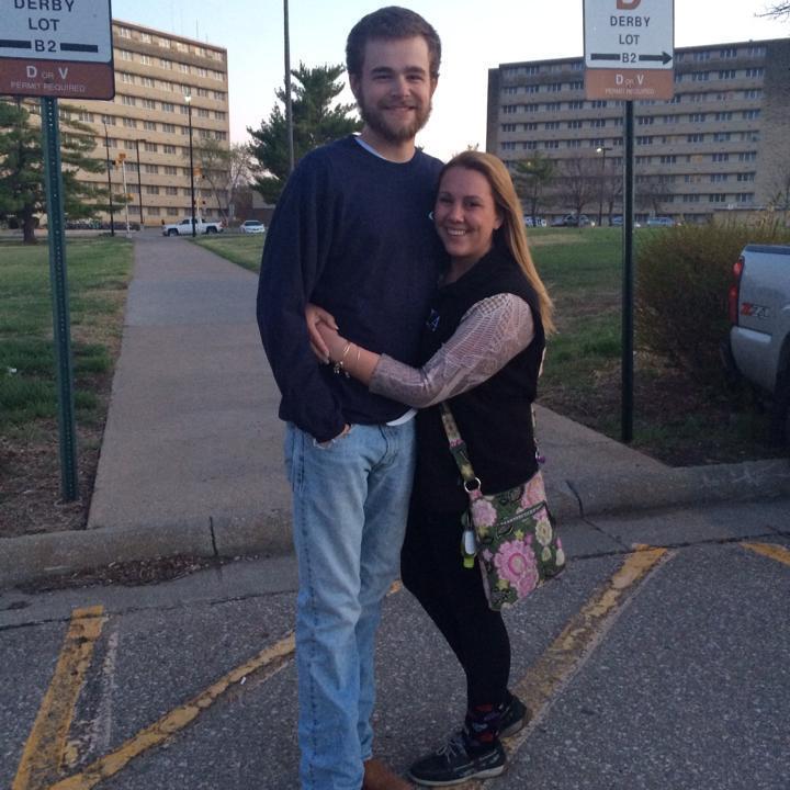 Hunter's first time visiting Tara at KSU (2014)