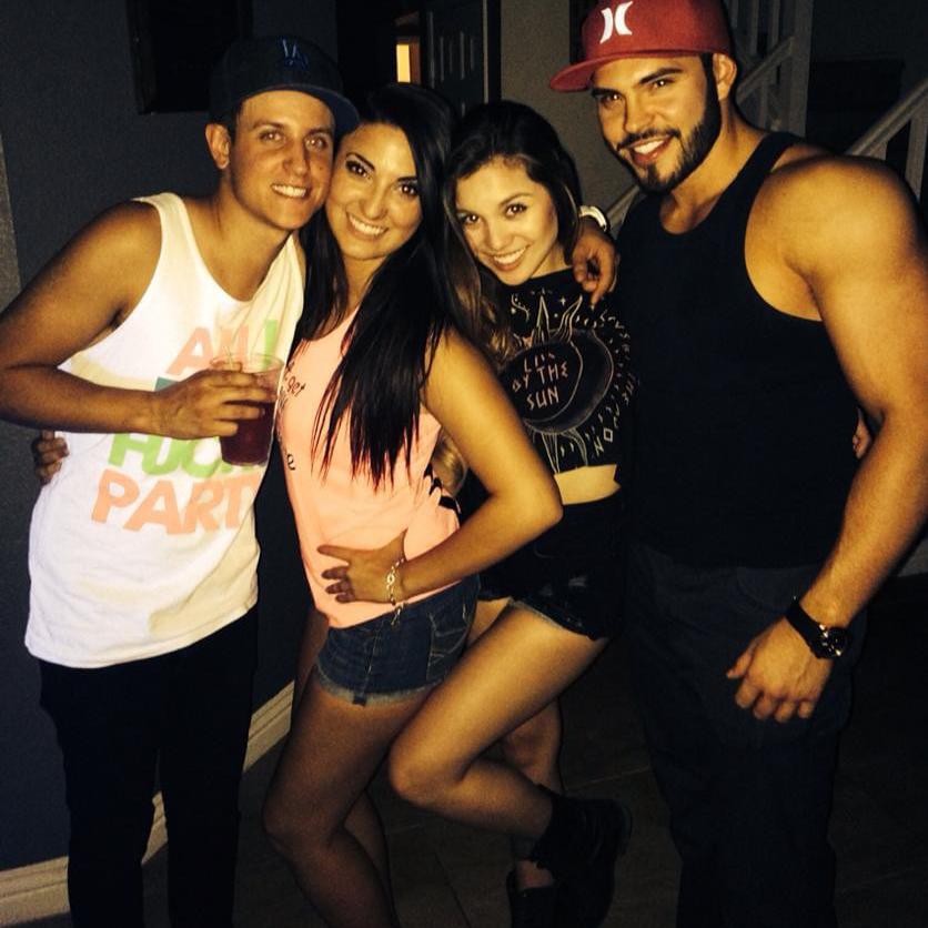 The night we first met and the friends that introduced us. This is also our very first photo together in May 2014 ❤️