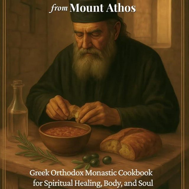 Sacred Divine Dishes from Mount Athos: Greek Orthodox Monastic Cookbook – Traditional Fasting Recipes and Simple Mediterranean Meals for Spiritual Healing, Body, and Soul