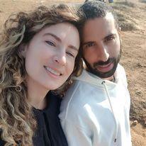 Enjoying the beautiful weather of Israel together.