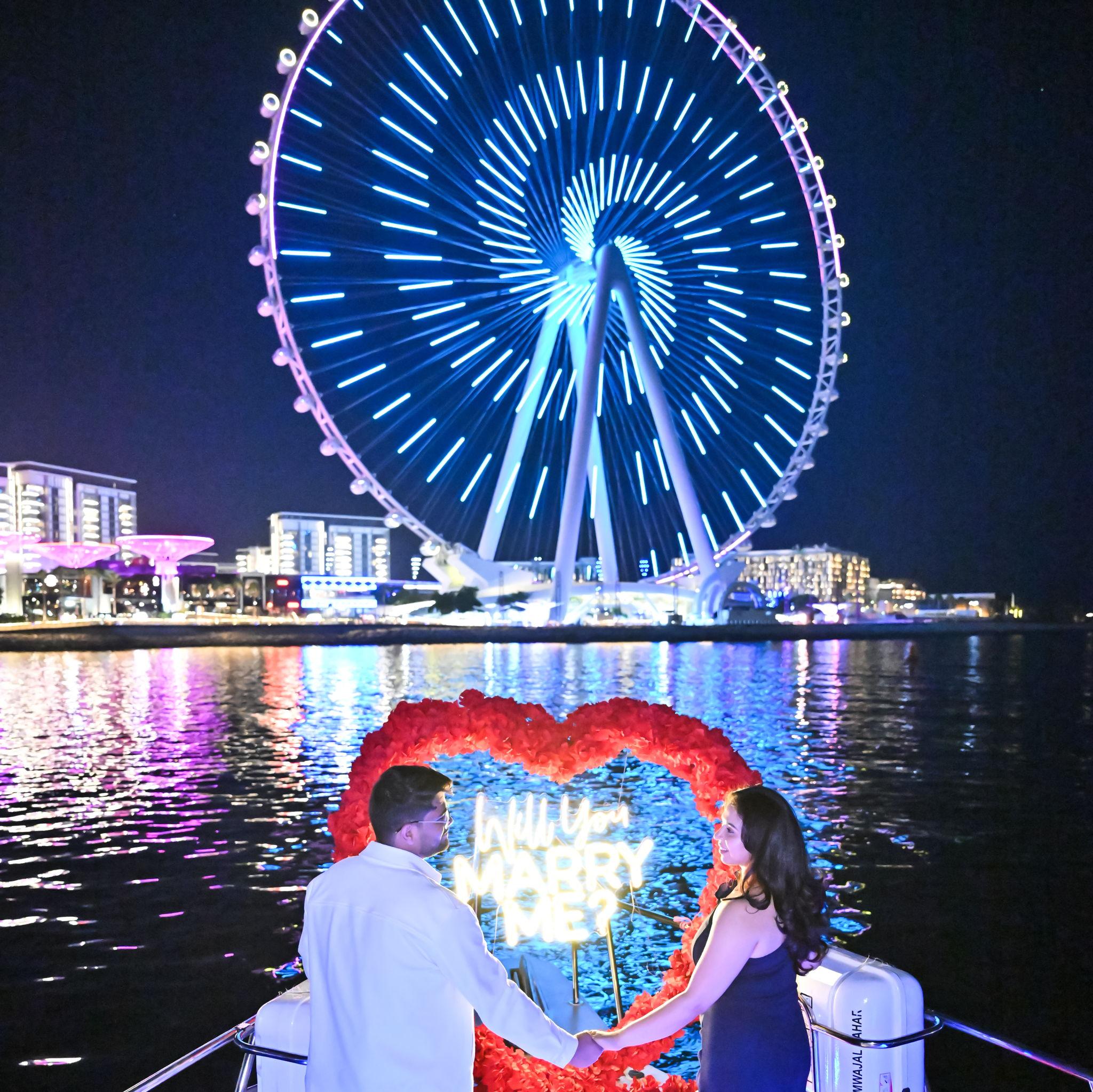 A yacht, a sea of roses, and one very important question