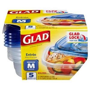 Product description page - Glad® Entree Food Storage Containers - 25oz 5ct