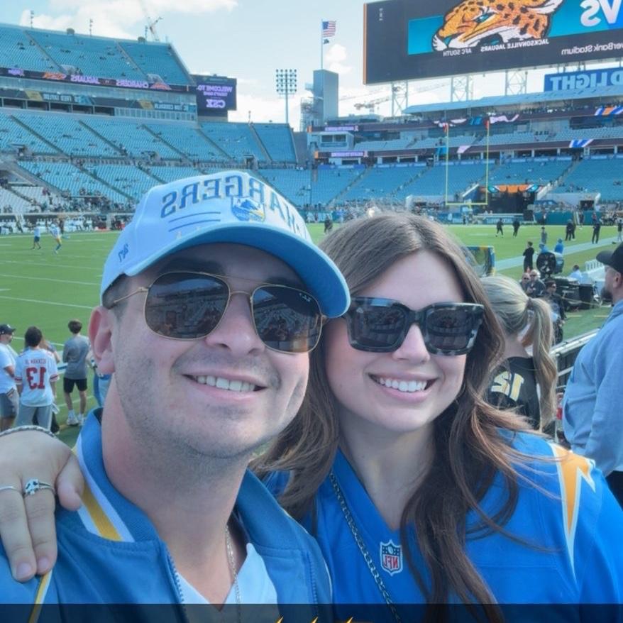 Our first chargers game! (In Jax)