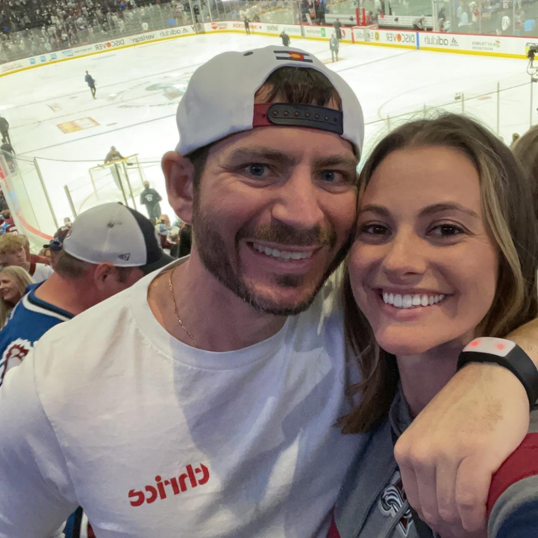 Stanley Cup Playoffs baby! One of our first dates.