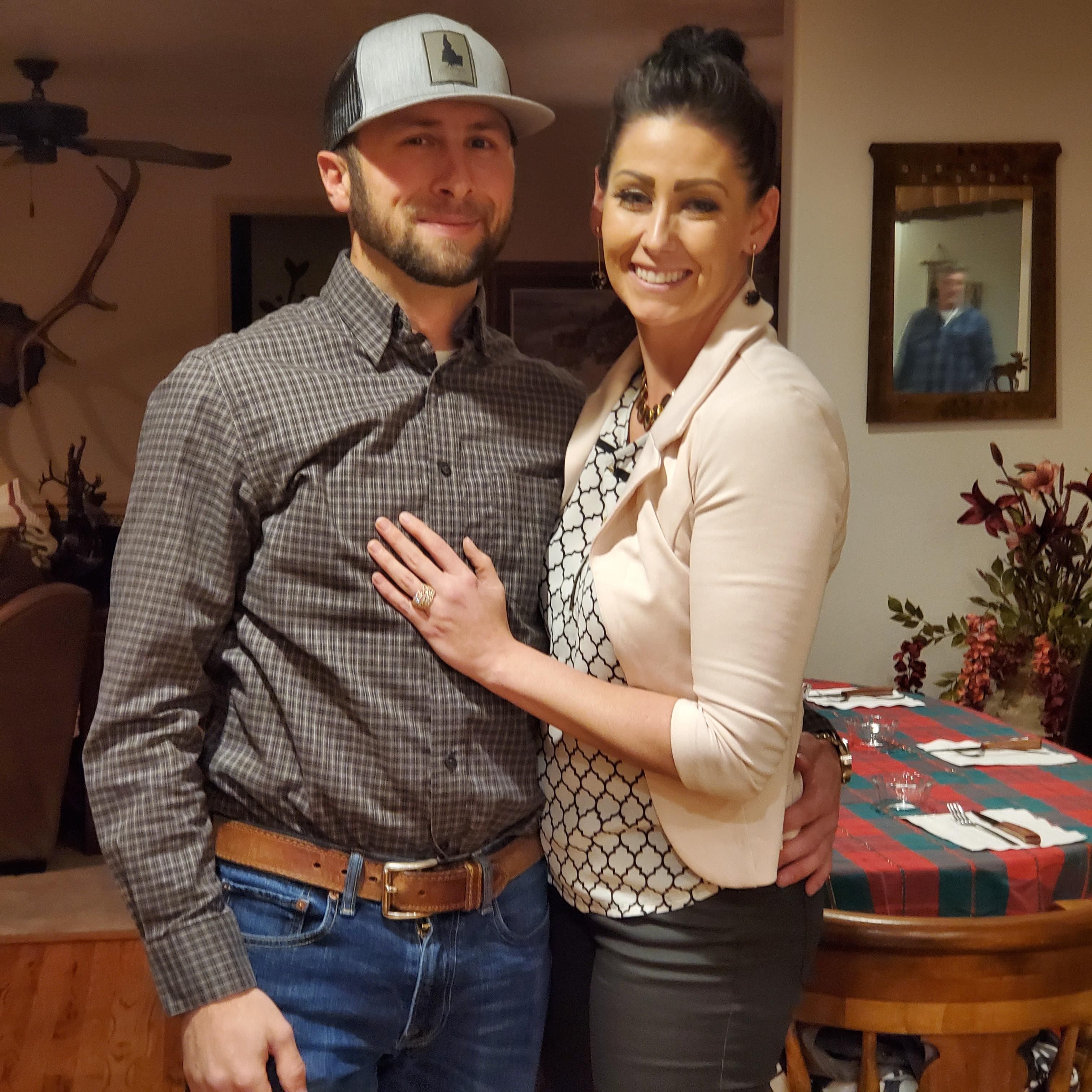 Our debut as an engaged couple!