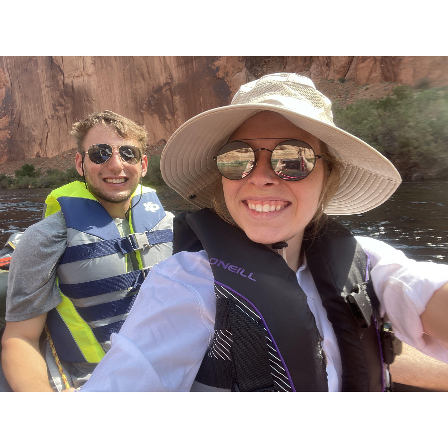 Kayaking around Horseshoe Bend on the Colorado River