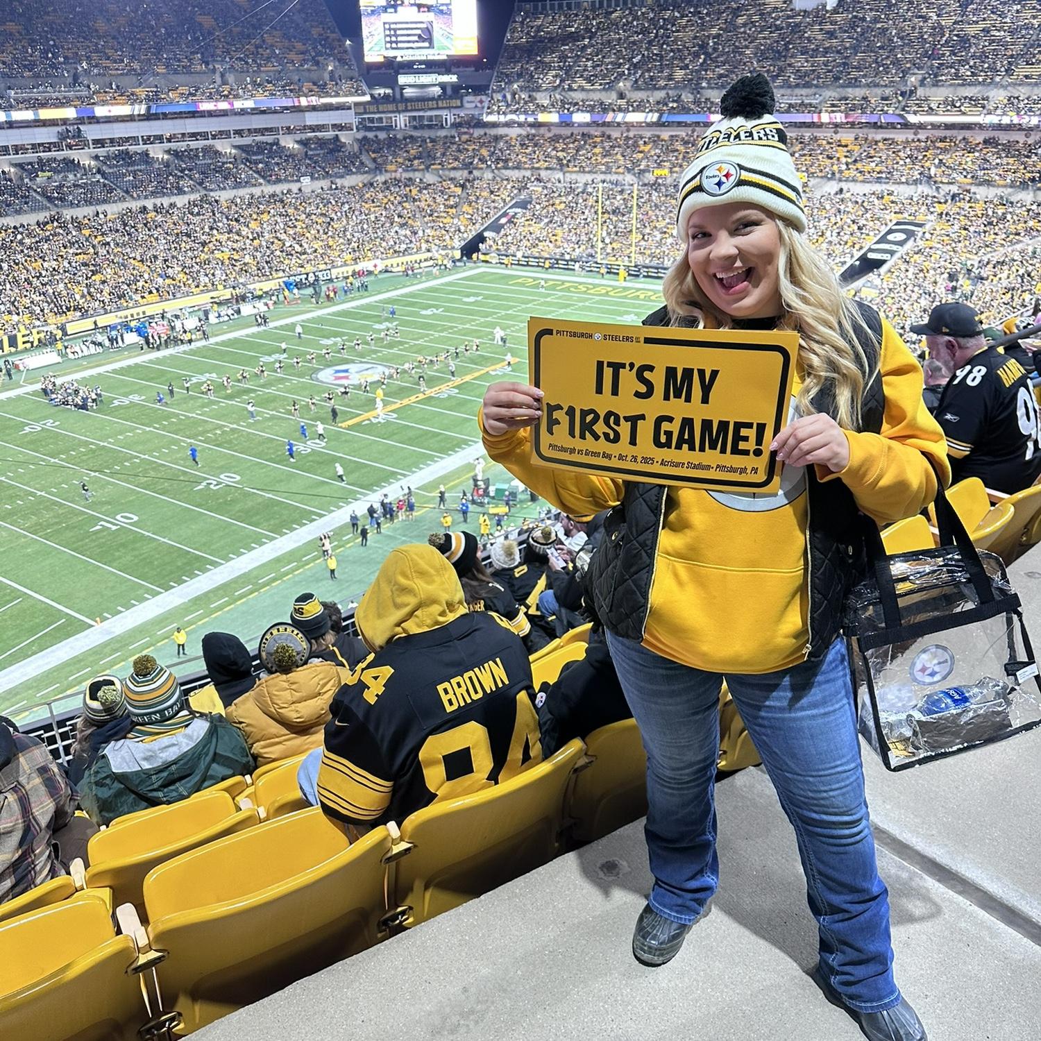 My first NFL game.