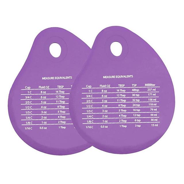 2Pcs Flour Scraper Bread Dough and Pastry Blenders Silicone Cake Durable High Temperature Resistant Silicone Scraper for Cream and Cheese for Kitchen and Dining (Purple)