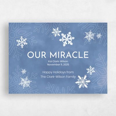 Blue Standard Holiday Card - Zeigler Classic