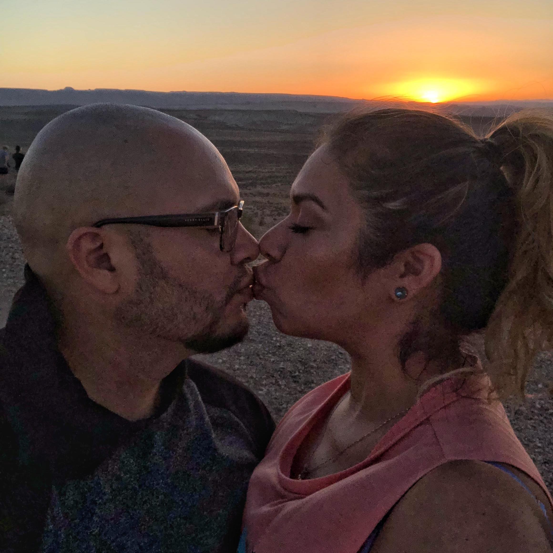 Still on cloud 9, Jose & Nicole decided to take a drive to a nearby bluff and took in the most beautiful sunset!