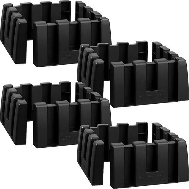 Datanly 8 Sets Car Trunk Organizer Blocks for Back of SUV Multipurpose Car Storage Organizer Blocks Trunk Divider Available to Wool Carpet for Truck SUV Van Cargo