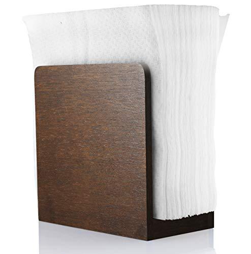 Rustic Napkin Holder - Wooden Napkin Holders For Tables - Kitchen Napkin Dispenser - Kitchen Accessories - Restaurant Decor - Bar Accessories And Decor