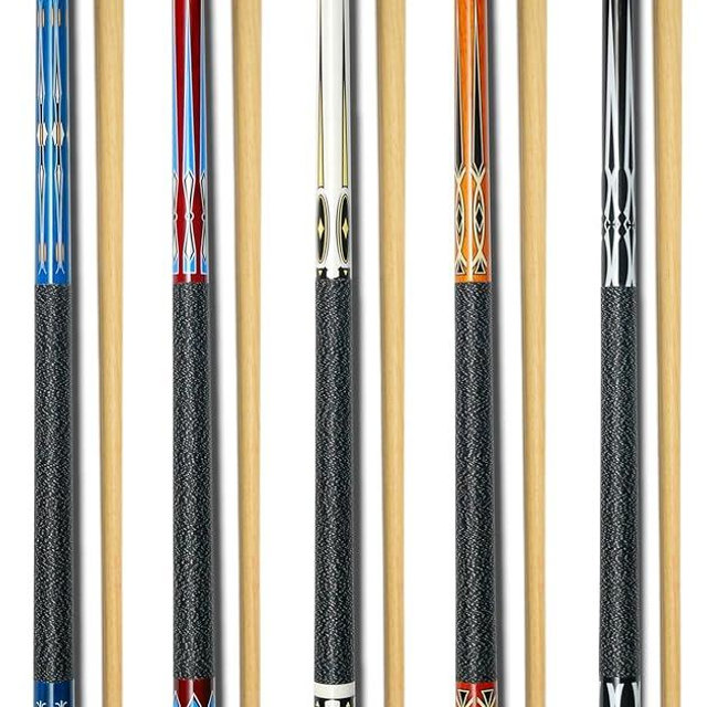 Set of 5 Pool Cues Billiard House Bar Pool Cue Sticks
