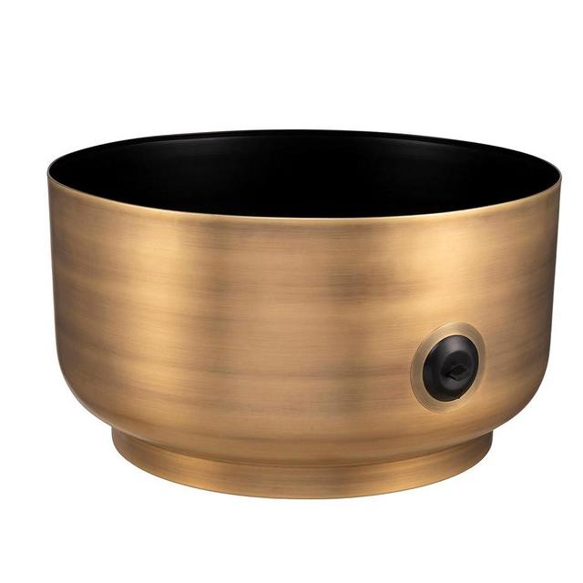 BIRDROCK HOME Decorative Footed Water Hose Holder Pot | Holds 100ft Hose | Ground Garden Box | Steel | Powdered Coated | Metal Hider | Outdoor or Indoor Use (Antique Bronze)