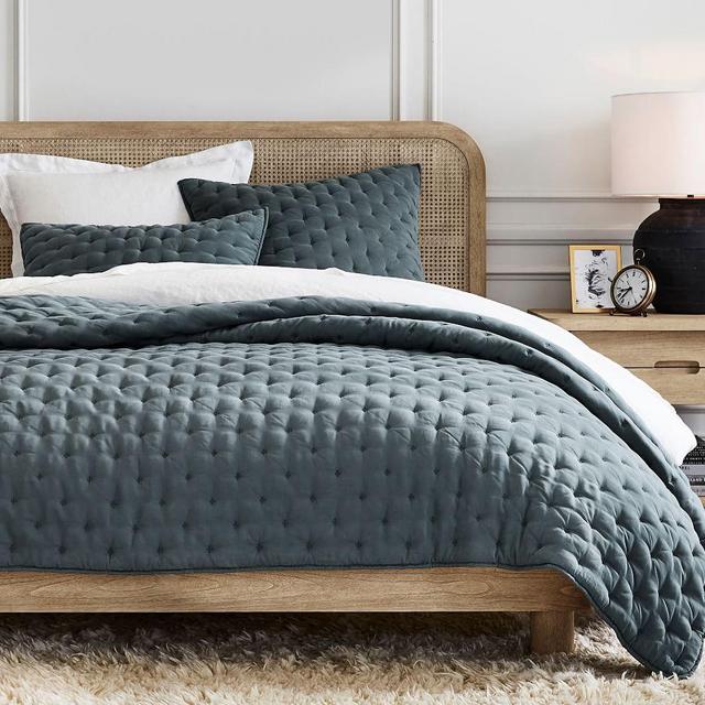 Steel Blue TENCEL™ Quilt, King/Cal. King