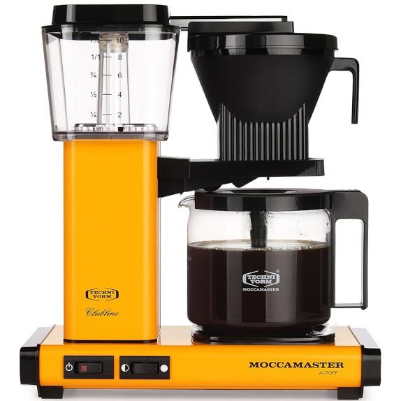 Technivorm Moccamaster Coffee Maker with Glass Carafe, Yellow Pepper