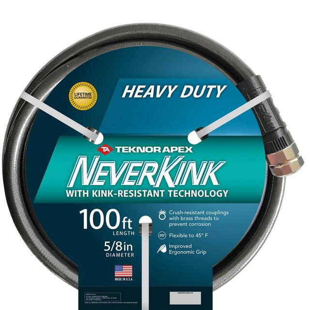 Shop NeverKink NeverKink Teknor Apex 5/8-in x 100-ft Heavy Kink Free Vinyl Gray Coiled Hose