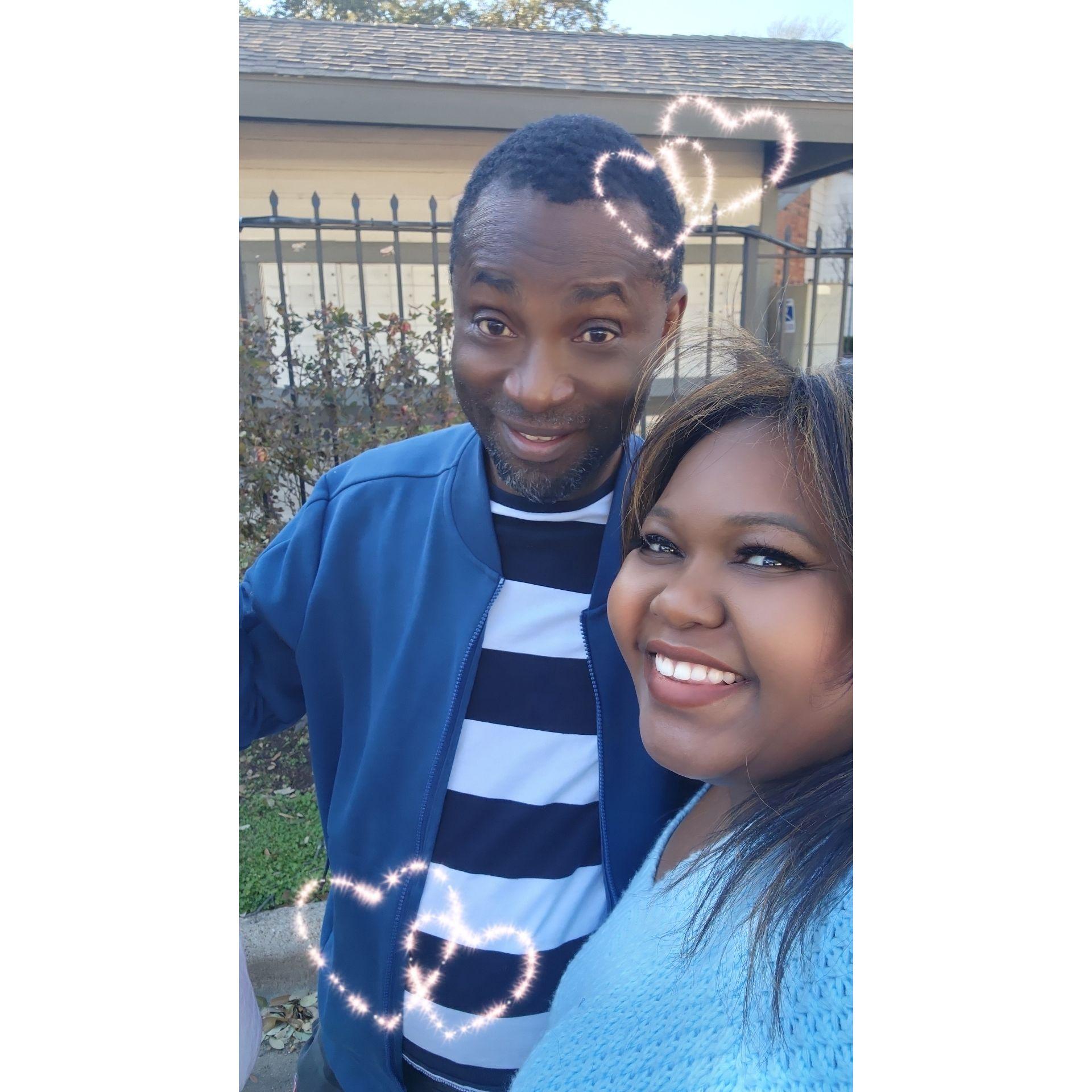 Random snap after hanging out together.