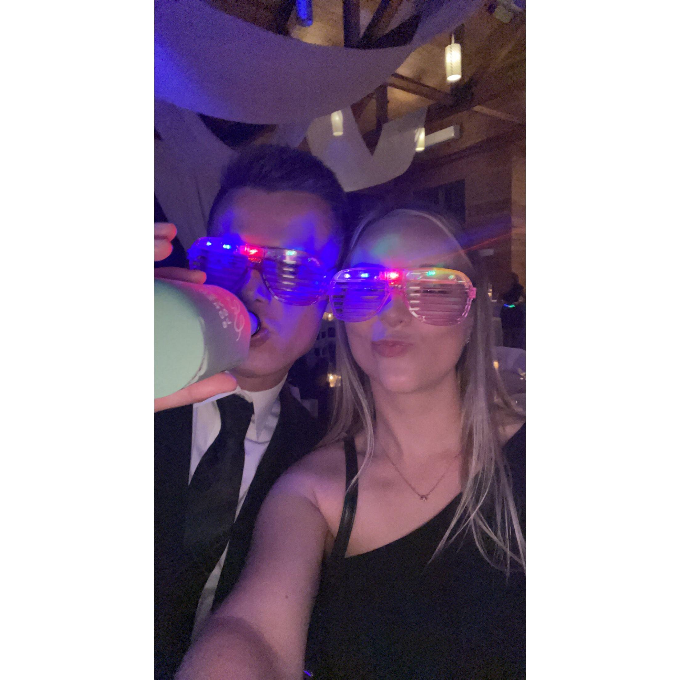 Lexie and Will at their friends wedding in Florida!
