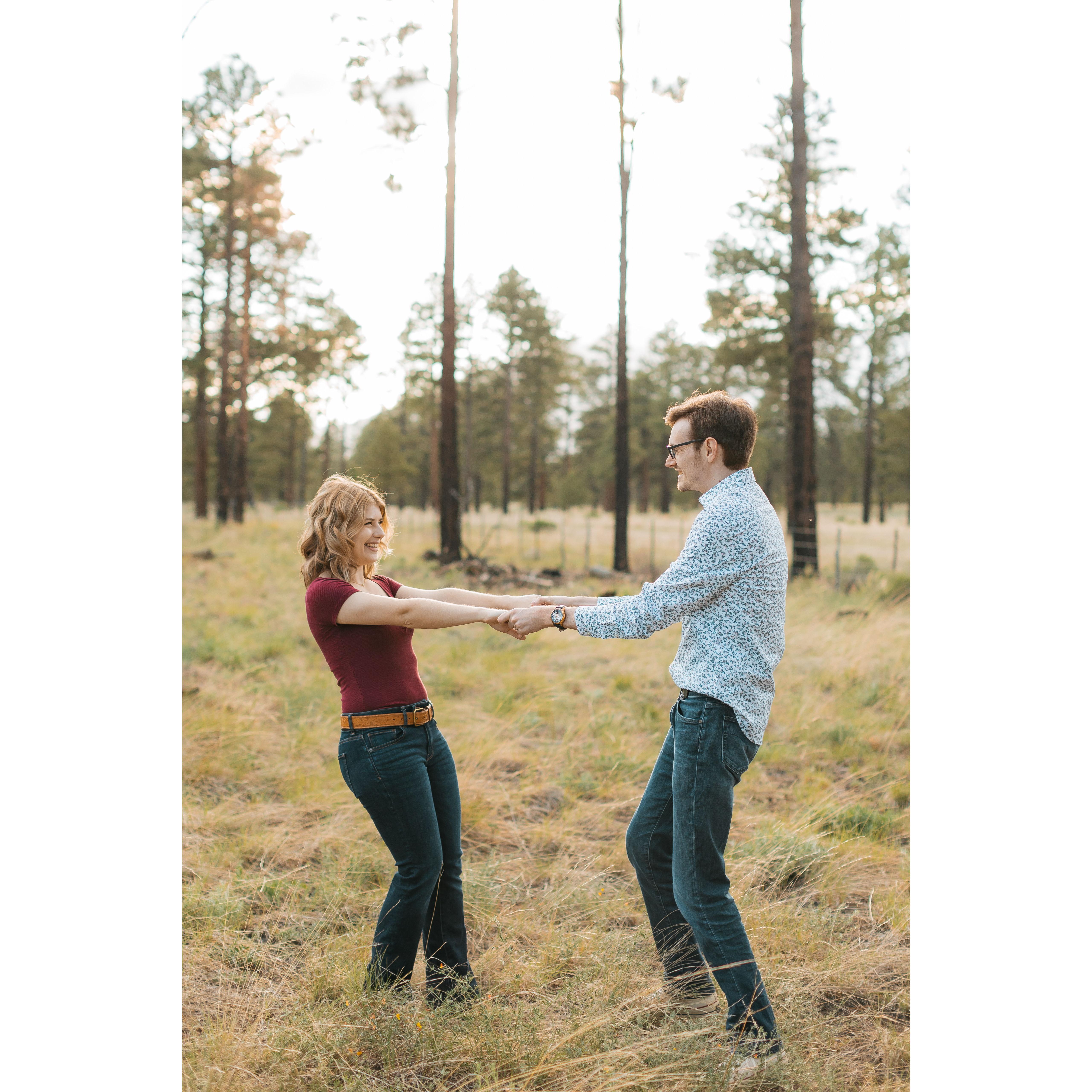 Our engagement session with White Desert Photography