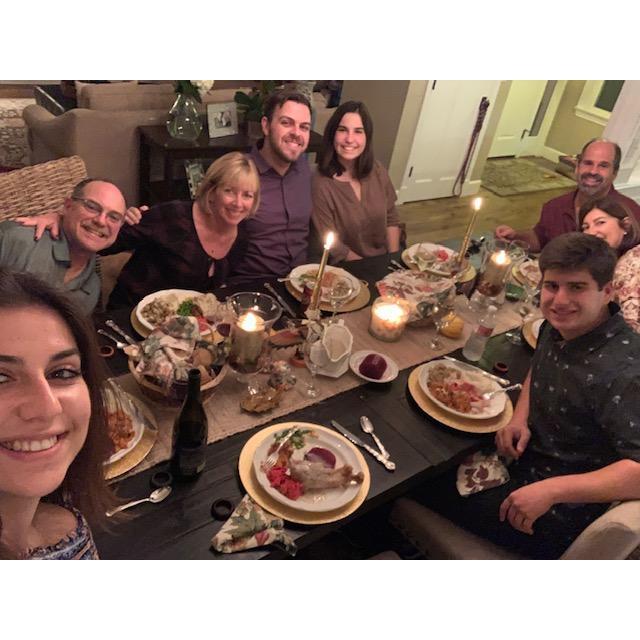 One of many family dinners to come!