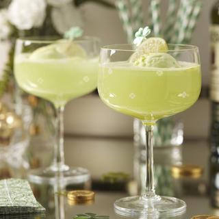 Spade Clover Champagne Coupe Glass, Set of 2