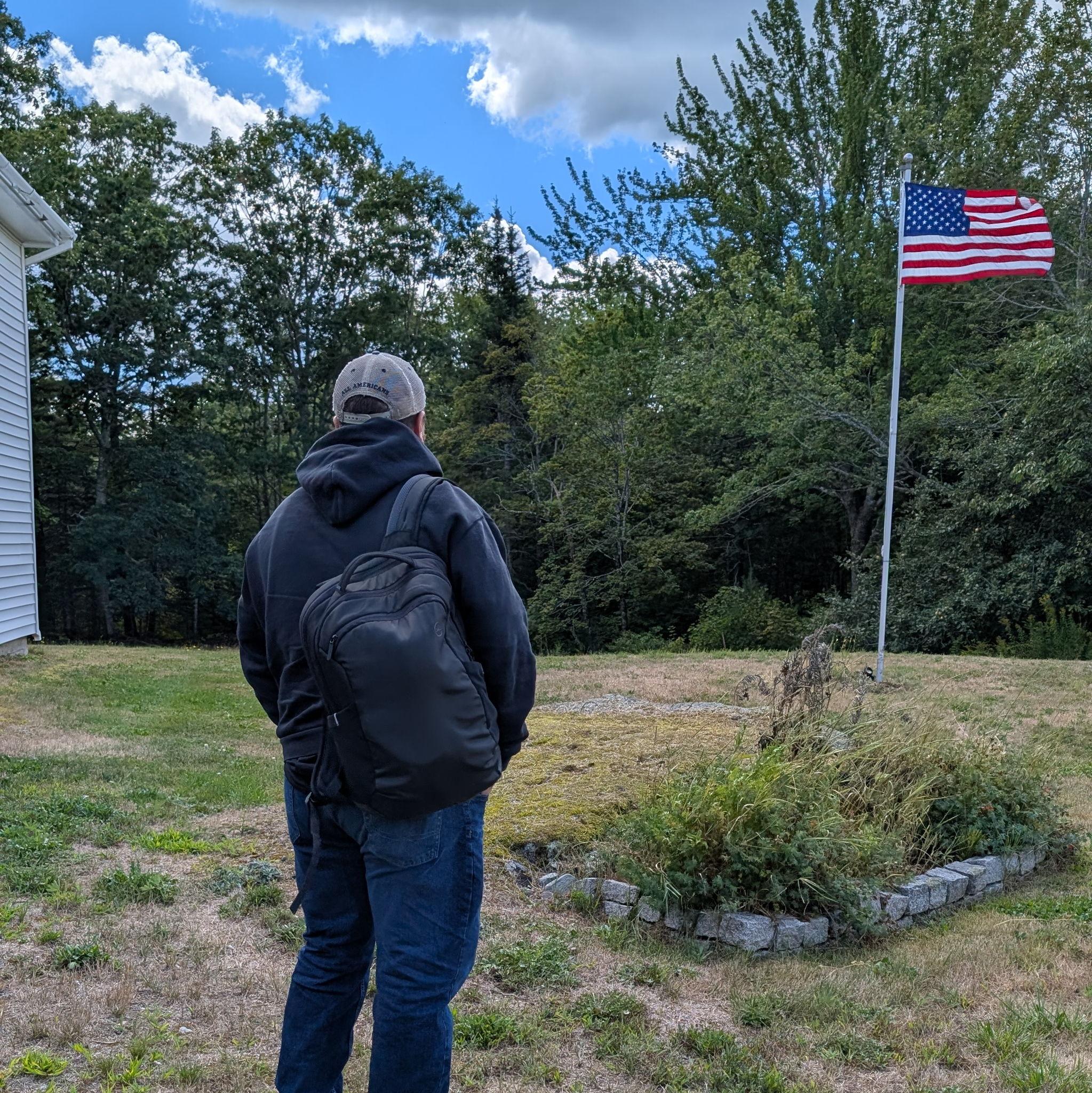 An hour into our trip to Maine, Andrew spent time contemplating when and where he should propose!