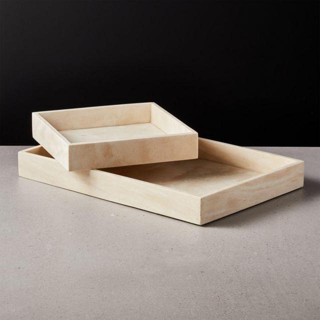 Stack Travertine Trays