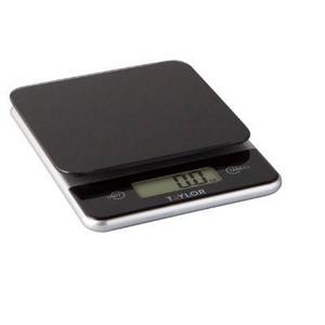 Taylor Digital 11lb Glass Top Food Scale Black