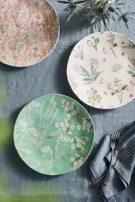 Lulie Wallace Melamine Plates, Set of 3 Floral