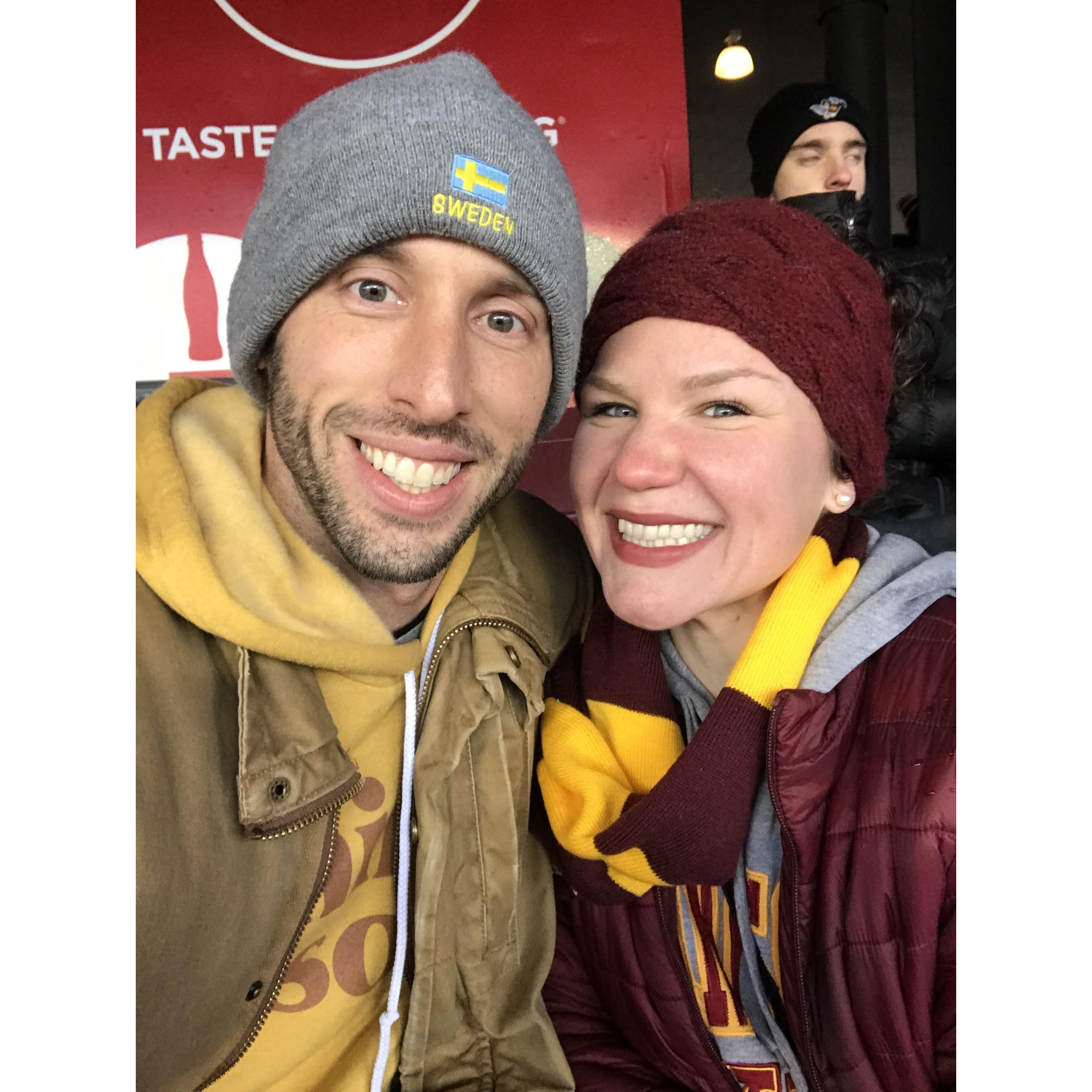 First Gopher Game for Kate! November, 2019. 