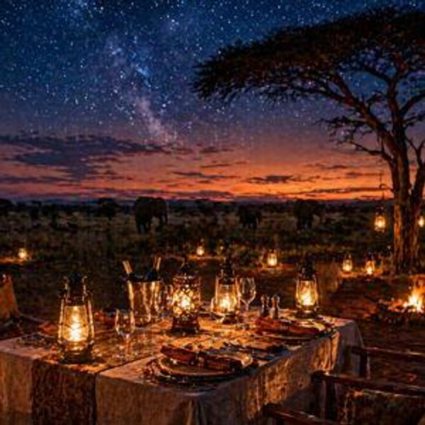 Sunset Bush Dinner Under the Stars