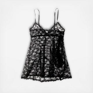 Peek-A-Boo Babydoll With G-String