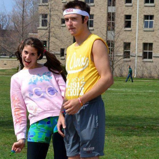 Our first photo as a couple...clearly a strong start