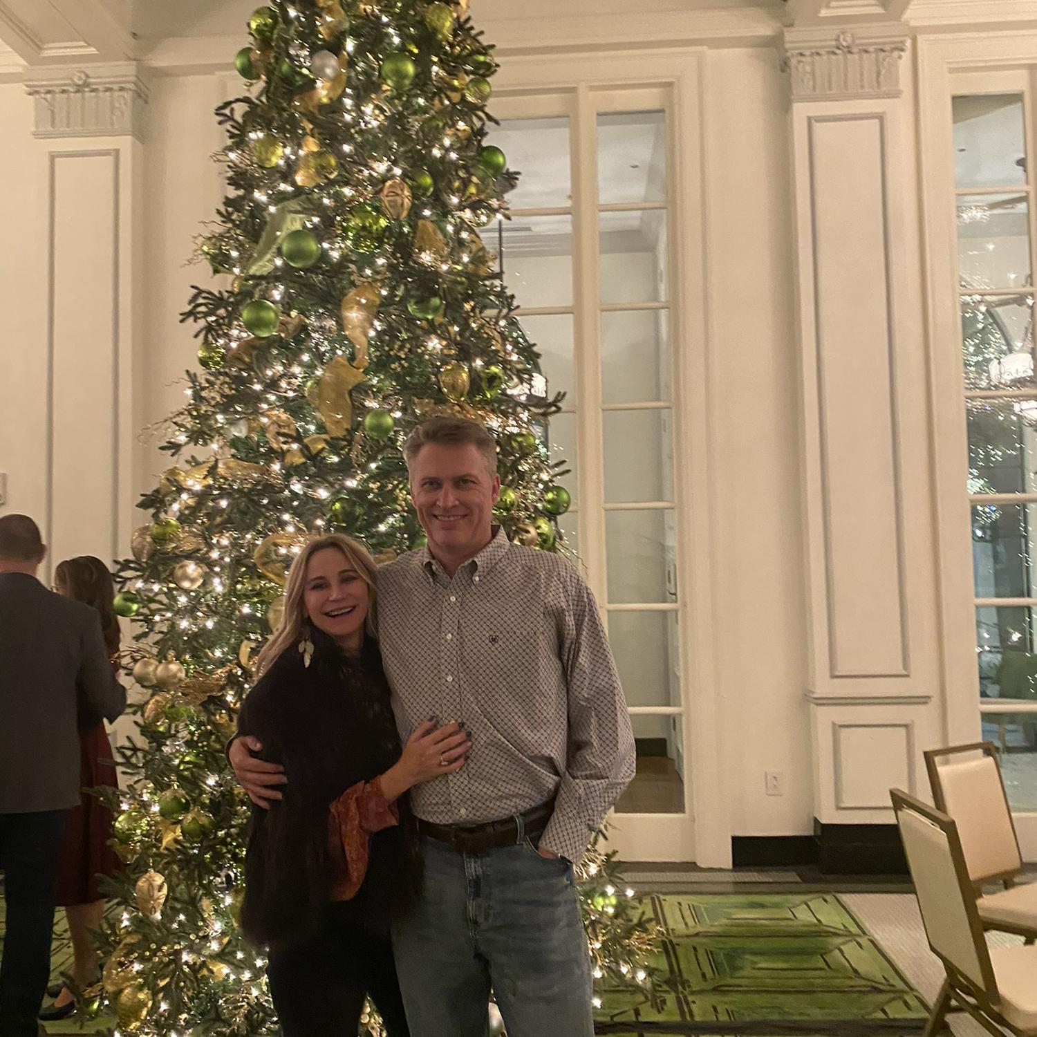 1st Christmas together. St Anthony Hotel in San Antonio